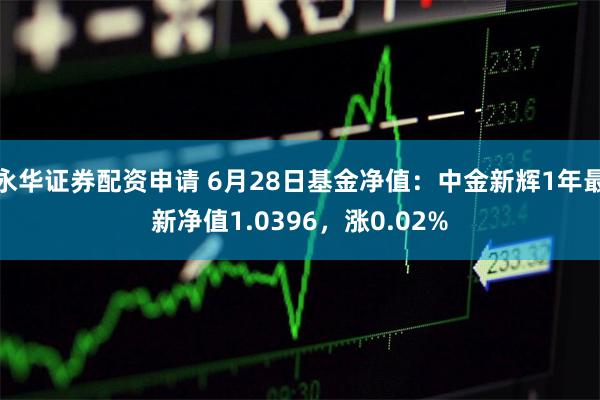 永华证券配资申请 6月28日基金净值：中金新辉1年最新净值1.0396，涨0.02%