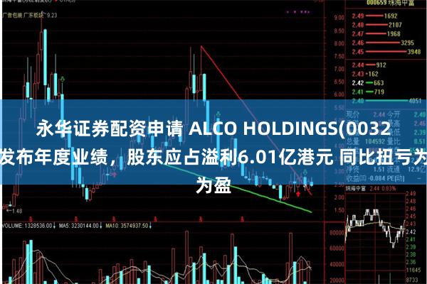 永华证券配资申请 ALCO HOLDINGS(00328)发布年度业绩，股东应占溢利6.01亿港元 同比扭亏为盈